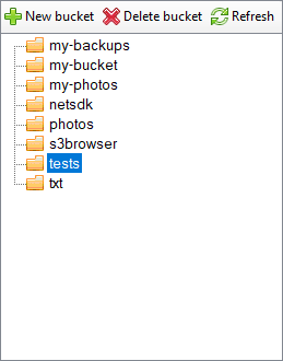 Select Amazon S3 Bucket