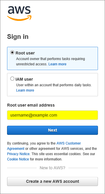 AWS Account Email