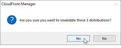 Confirm invalidation