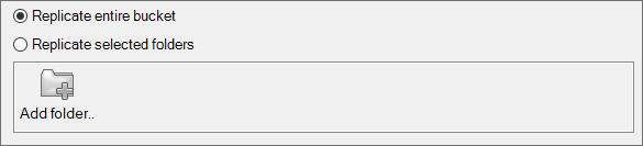 Choose what do you want to replicate Choose the replication scope
