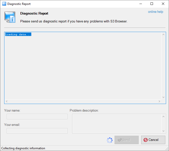 How to send us a bug report