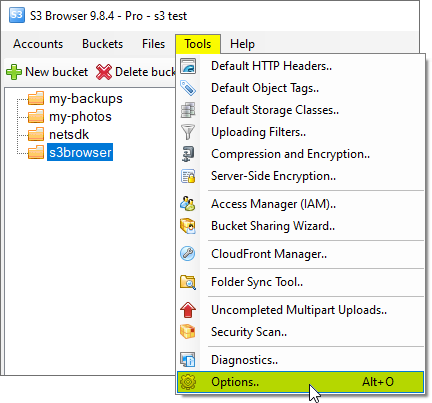 Tools, Options, Data Integrity