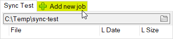 Add new sync job