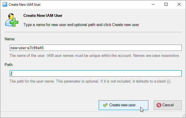 Add New IAM User