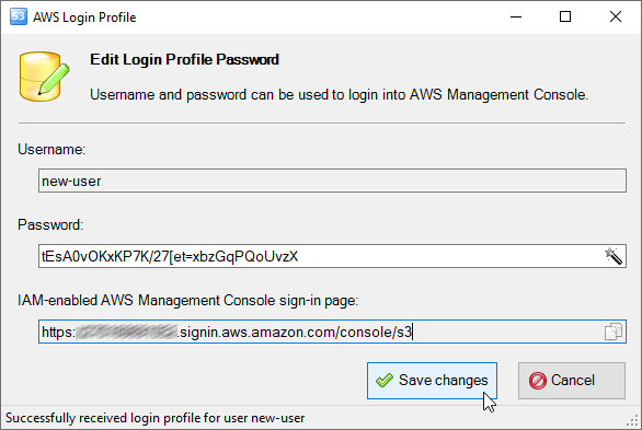 AWS Login Profile Editor