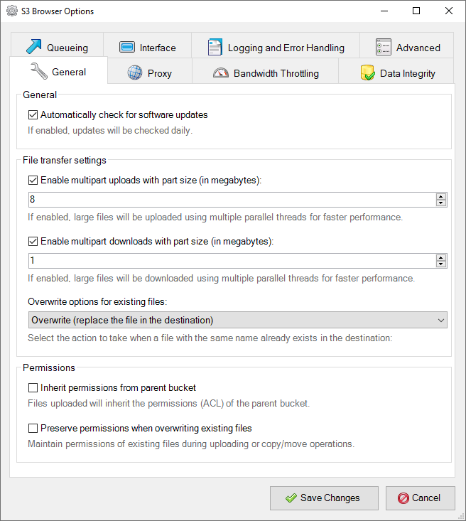CS Browser General Options