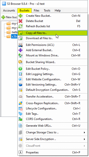 Copy all files from Amazon S3 Bucket