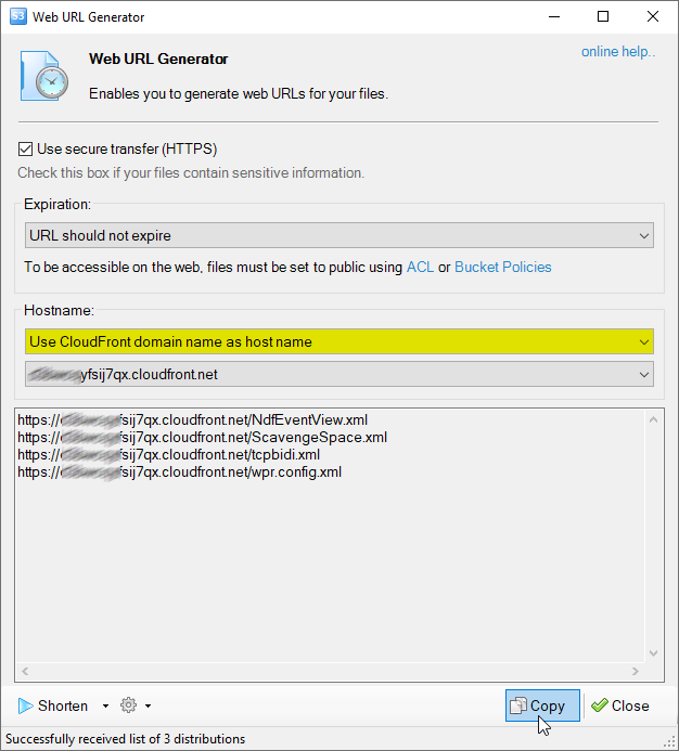 CloudFront domain as a custom host name